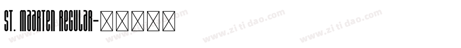 St. Maarten regular字体转换